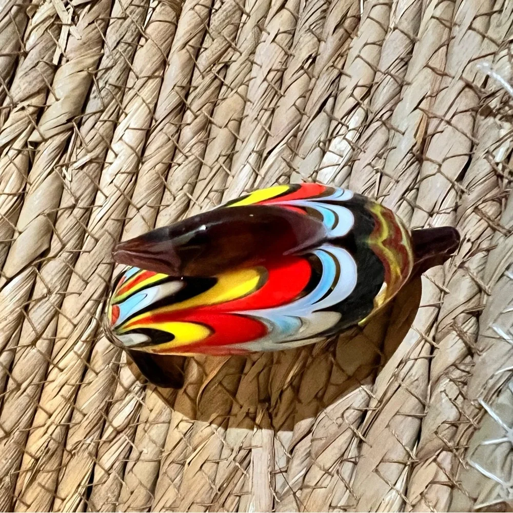 Murano art glass dolphin figurine